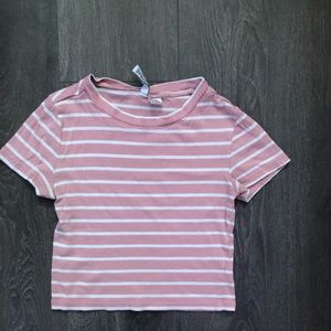 Striped crop top